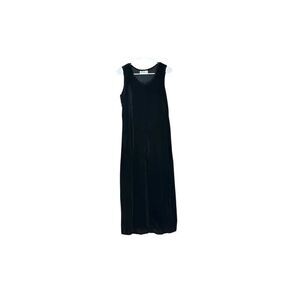 Vintage Marabou Velvet Style #D9002 Sleeveless Maxi Dress Women's Medium